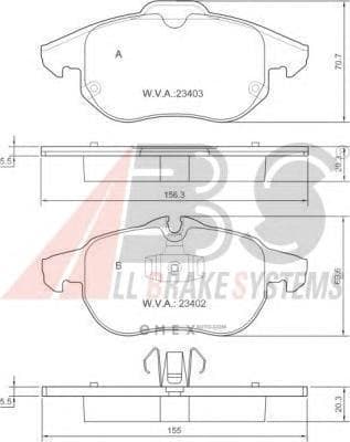 OEM Brake Pads/ABS 37300