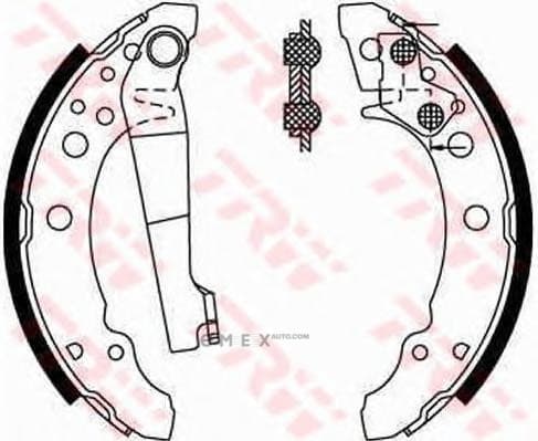 OEM SHOE KIT, DRUM BRAKE GS8166