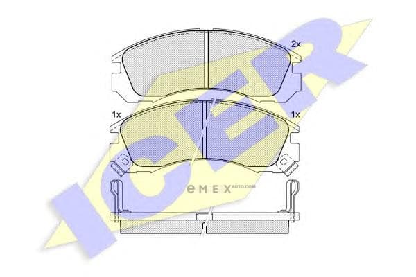 OEM BRAKE PAD(F)PAJERO, GALANT,DODGE 140979