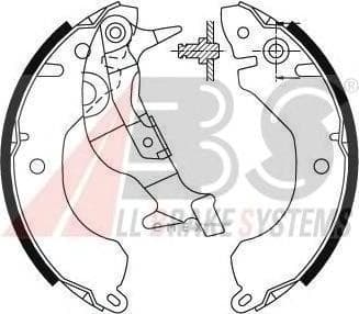 OEM Brake Shoes/ABS 8667