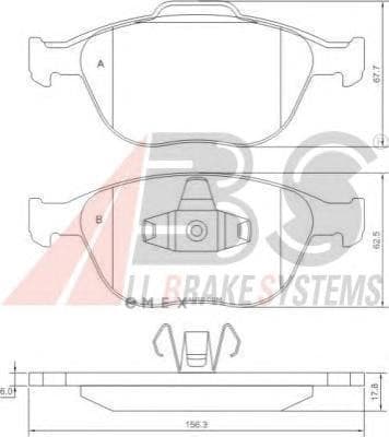 OEM Brake Pads/ABS 37349