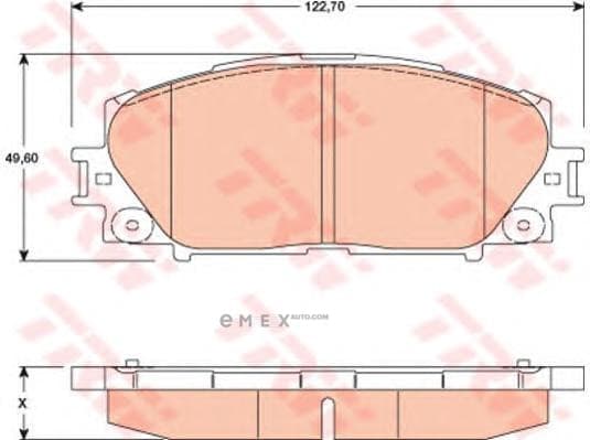 OEM PAD KIT, DISC BRAKE GDB3459