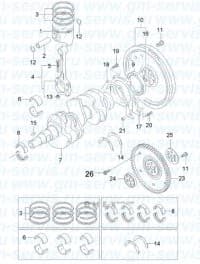 OEM PISTON(OS 0.5) 96571774