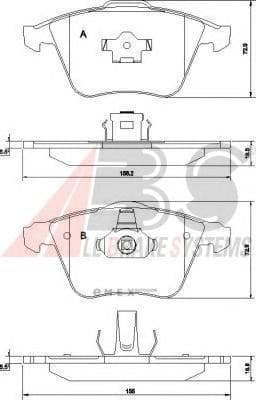 OEM Brake Pads/ABS 37464