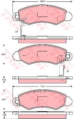 OEM PAD KIT, DISC BRAKE GDB3215