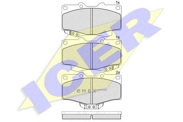 OEM BRAKE PAD(F) LANDCRUISER, VW TARO 141007