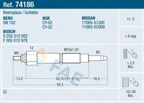 OEM SPARK PLUG 74186