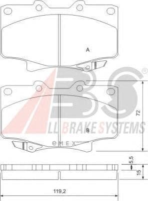 OEM PAD KIT, DISC 36882