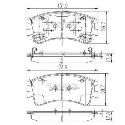 OEM PAD KIT, DISC BRAKE J3603056