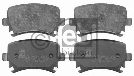 OEM BRAKE PAD SET/17.20MM/REAR/VW 16476