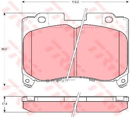 OEM PAD KIT, DISC BRAKE GDB3106