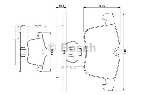 OEM BREMSBELAG 0986424743