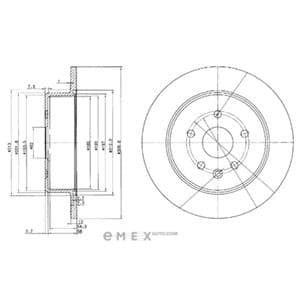 OEM BRAKE DISC (DOUBLE PACK) BG3907