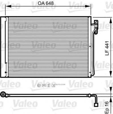 OEM Condenser R-Rover III 02-12 L322 4.4 814165