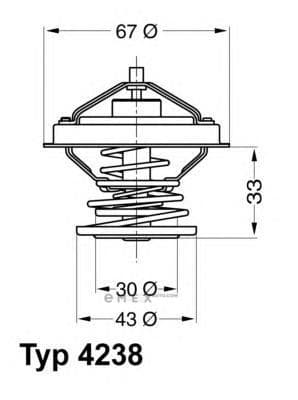 OEM THERMOSTAT 92DEG 423892D