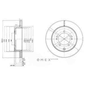 OEM BRAKE DISC (SINGLE PACK) BG9849