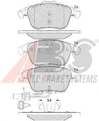 OEM Brake Pads/ABS 37675