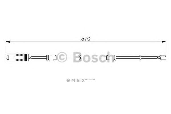 OEM BRAKE WEAR SENSOR FRT-7(E38) 1987474954