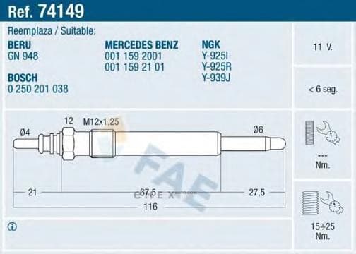 OEM SPARK PLUG 74149