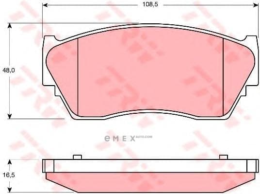 OEM PAD KIT, DISC BRAKE GDB1170