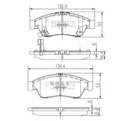 OEM PAD KIT, DISC BRAKE J3608024