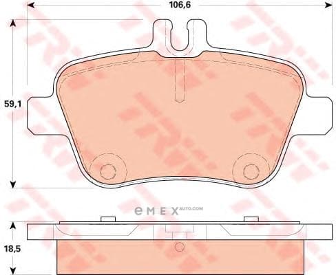 OEM PAD KIT, DISC BRAKE GDB1920