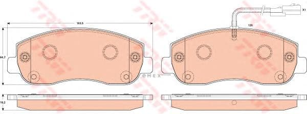 OEM PAD KIT, DISC BRAKE GDB1910