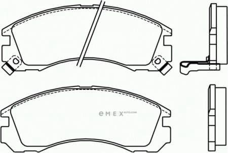 OEM PAD KIT, DISC BRAKE 4605A492