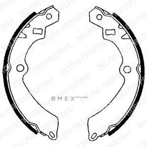 OEM BRAKE SHOE AXLE SET LS1599