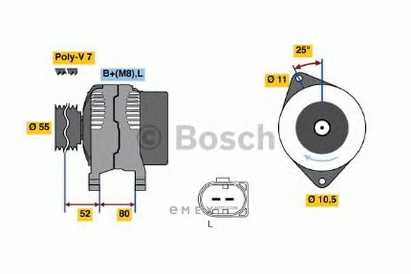 OEM DREHSTROMLICHTMASCHINE I.A. 0986046060