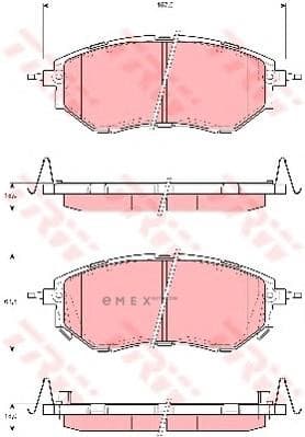 OEM PAD KIT, DISC BRAKE GDB3372