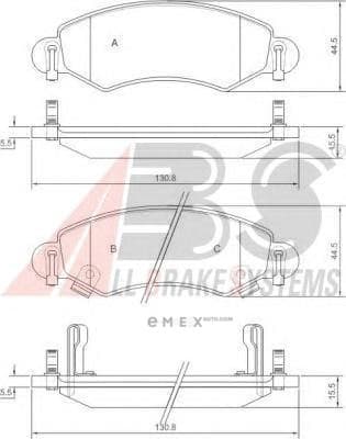 OEM Brake Pads/ABS 37249