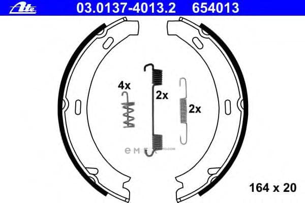 OEM BRAKE SHOE SET DB W203 03013740132