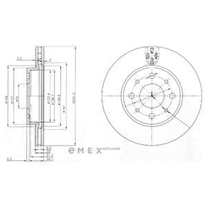 OEM BRAKE DISC (DOUBLE PACK) BG3839