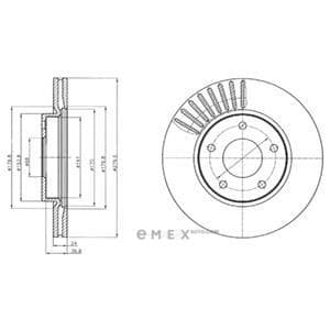 OEM BRAKE DISC (DOUBLE PACK) BG4282