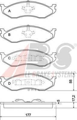 OEM PAD KIT, DISC BRAKE 38477