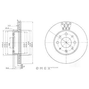 OEM BRAKE DISC (DOUBLE PACK) BG3425