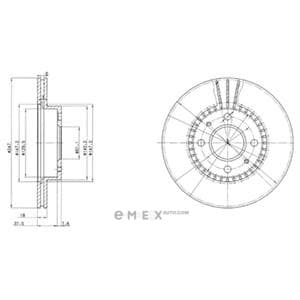 OEM BRAKE DISC (DOUBLE PACK) BG3134