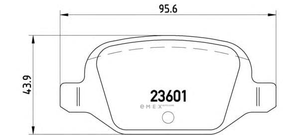 OEM PAD KIT, DISC BRAKE P23064