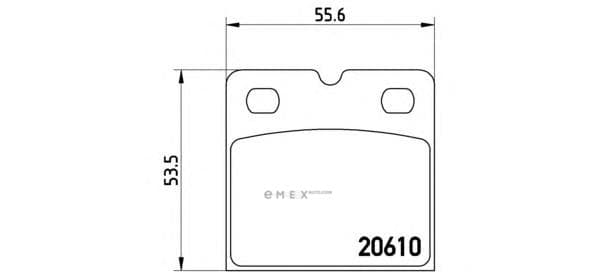 OEM PAD KIT, DISC BRAKE P02001