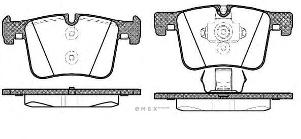 OEM Brake Pad Set, disc brake 145700