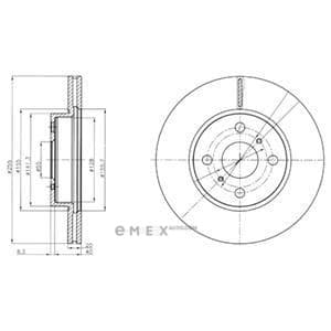 OEM BRAKE DISC (DOUBLE PACK) BG4274