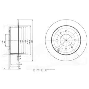 OEM BRAKE DISC (DOUBLE PACK) BG4010