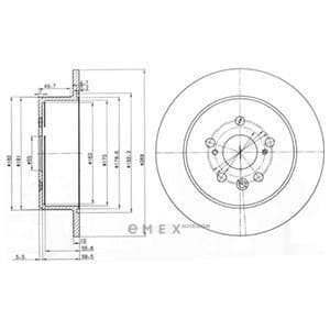 OEM BRAKE DISC (DOUBLE PACK) BG3583