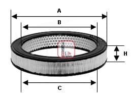 OEM FILTER ASSY, AIR ELEMENT S7460A