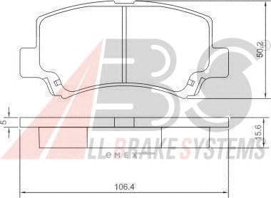 OEM Brake Pads/ABS 37086