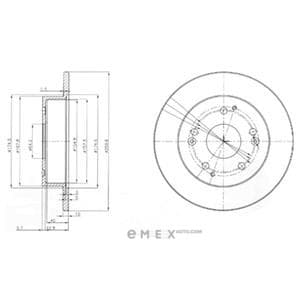 OEM BRAKE DISC (DOUBLE PACK) BG3746