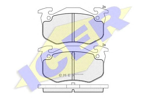 OEM PAD KIT, DISC BRAKE 180649