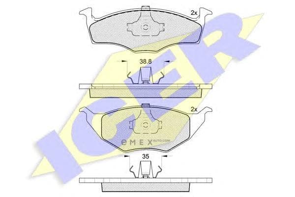 OEM BRAKE PAD LUPO VW 181373