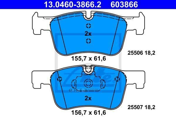 OEM PAD KIT, DISC BRAKE 13046038662